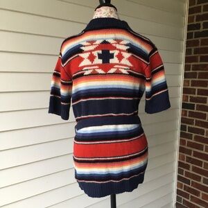 Southwestern Short Sleeve Sweater
